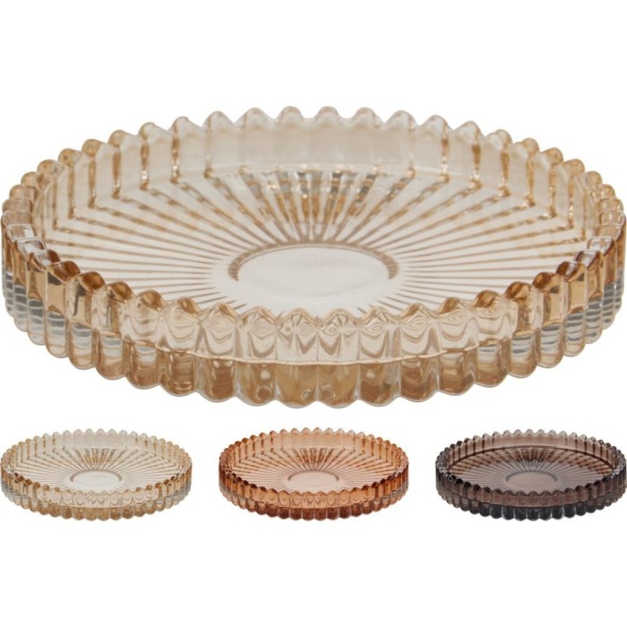 PIATTO VETRO PCANDELA 10CM 3A